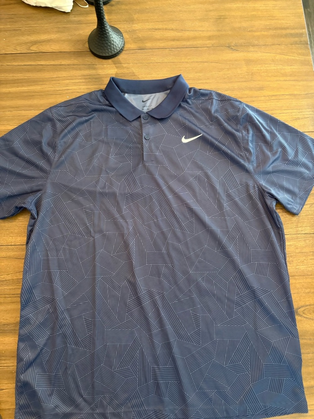 Nike Men’s Navy Geometric Performance Polo